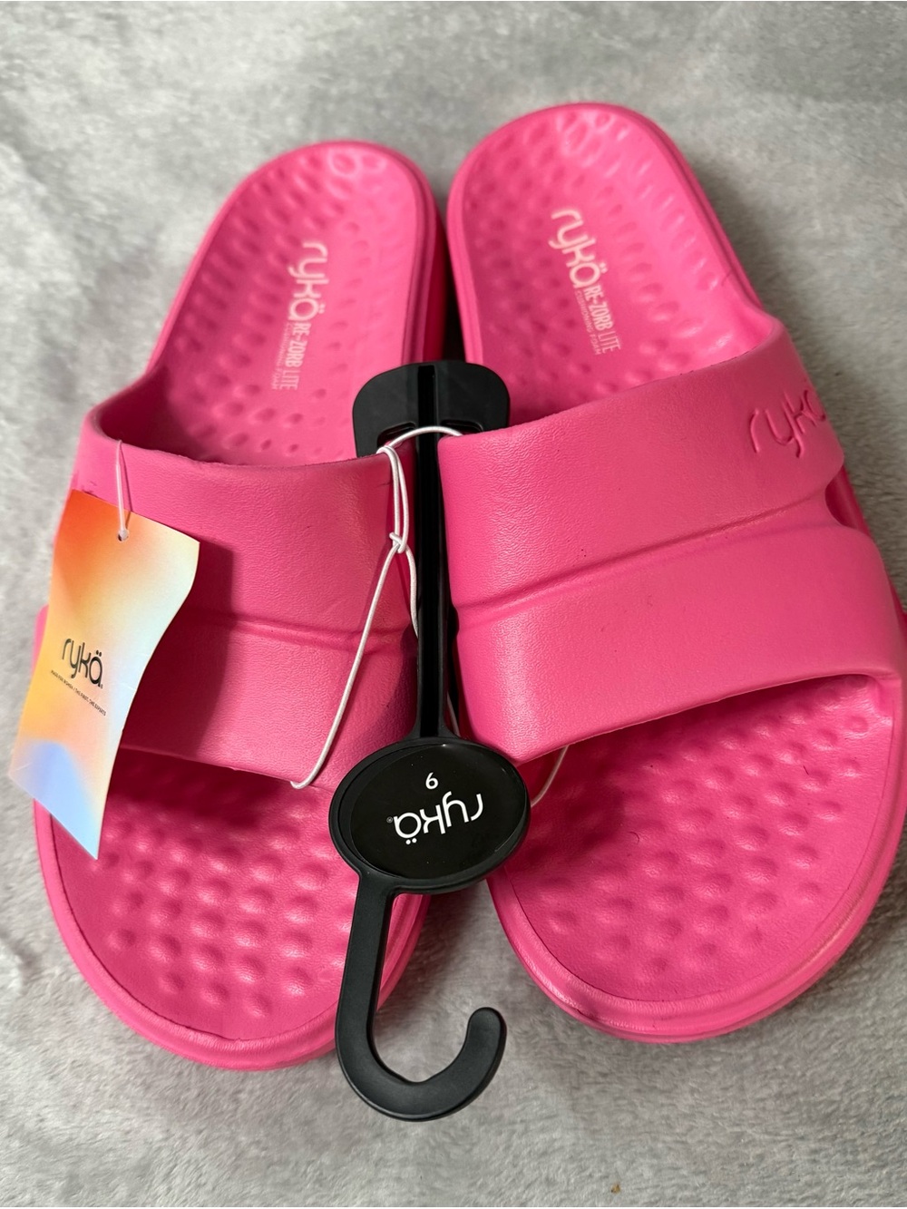 Ryka Kids Hot Pink Slide Sandals